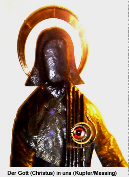 Innerer Christus neu 2 (Kupferplastik) Ausschnitt